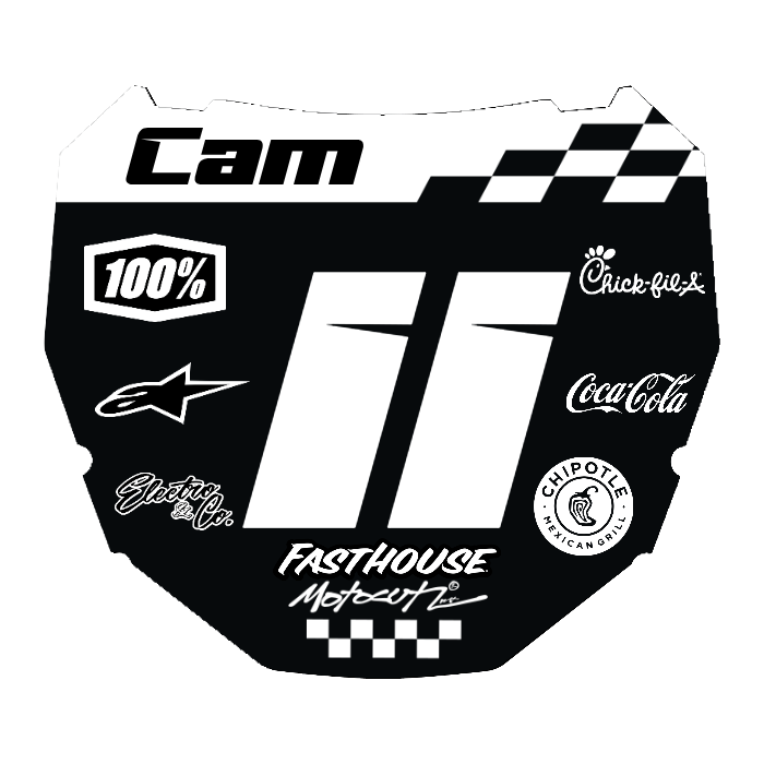 CUSTOM ODI NUMBER PLATE DECAL