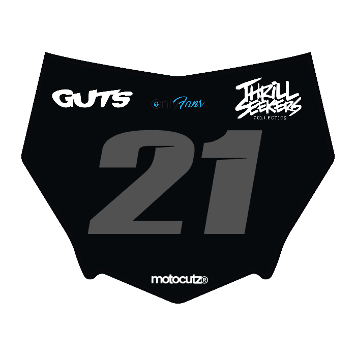 CUSTOM MOTOCUTZ FRONT PLATE DECAL