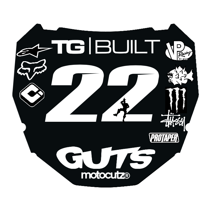 CUSTOM ODI NUMBER PLATE DECAL