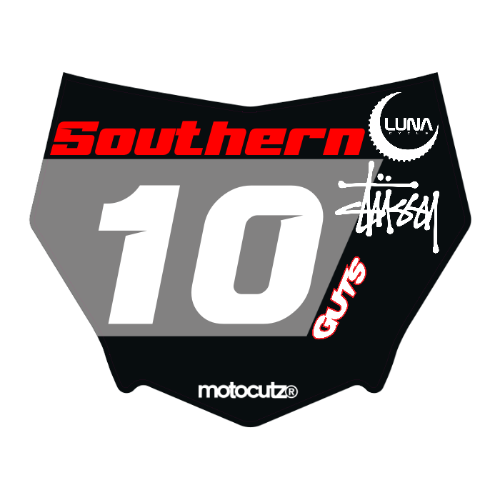 CUSTOM MOTOCUTZ FRONT PLATE DECAL