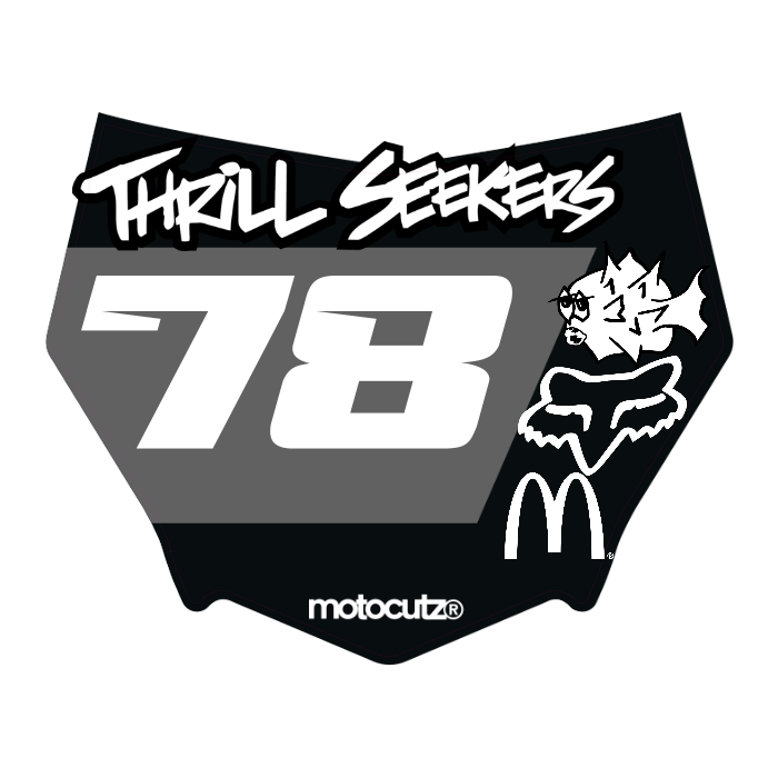 CUSTOM MOTOCUTZ FRONT PLATE DECAL