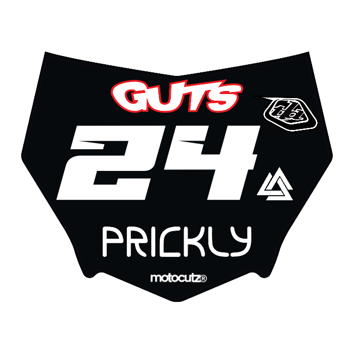 CUSTOM MOTOCUTZ FRONT PLATE DECAL