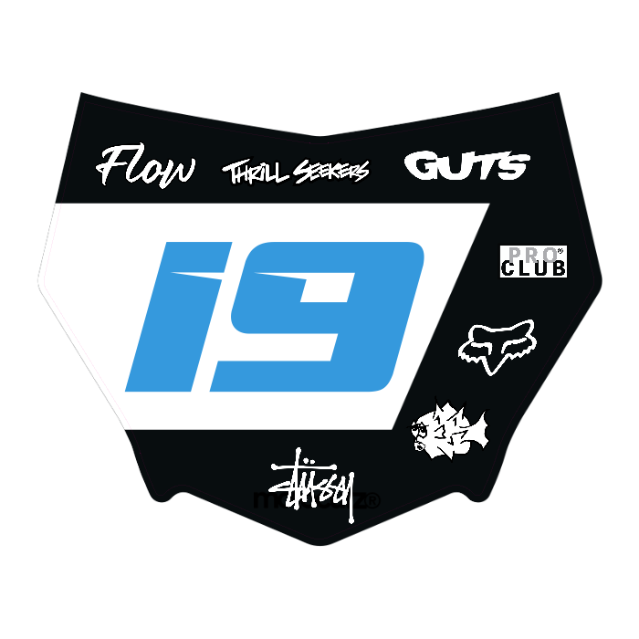 CUSTOM MOTOCUTZ FRONT PLATE DECAL