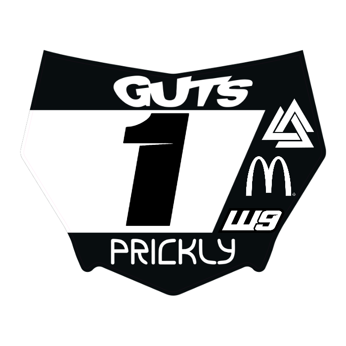 CUSTOM MOTOCUTZ FRONT PLATE DECAL