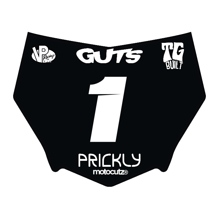 CUSTOM MOTOCUTZ FRONT PLATE DECAL
