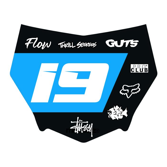 CUSTOM MOTOCUTZ FRONT PLATE DECAL