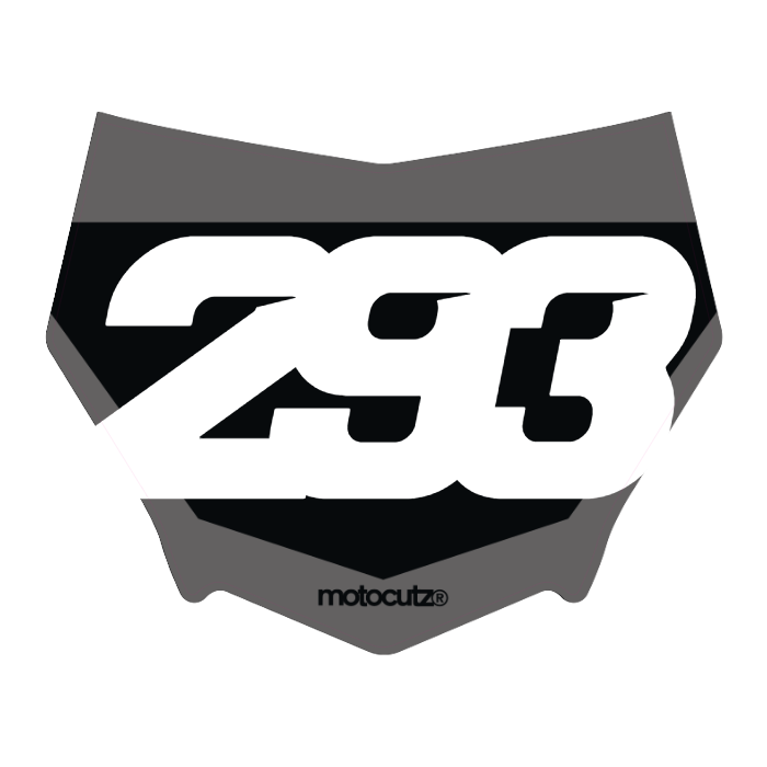 CUSTOM MOTOCUTZ FRONT PLATE DECAL