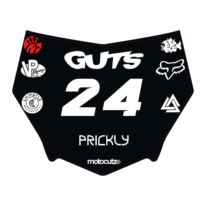 CUSTOM MOTOCUTZ FRONT PLATE DECAL