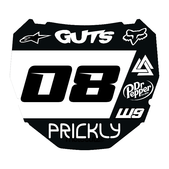 CUSTOM ODI NUMBER PLATE DECAL