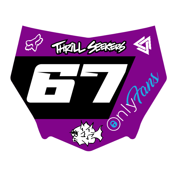 CUSTOM MOTOCUTZ FRONT PLATE DECAL