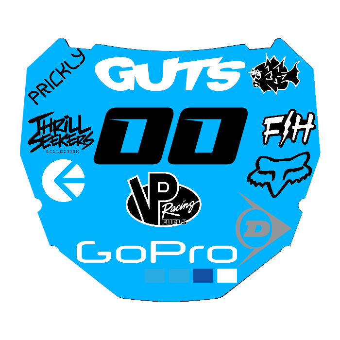 CUSTOM ODI NUMBER PLATE DECAL