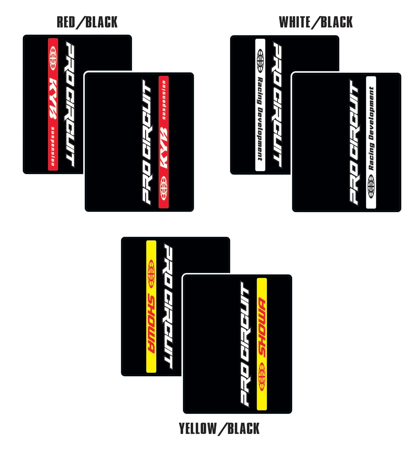 PRO CIRCUIT FORK DECALS