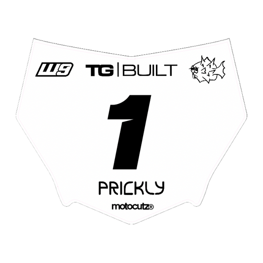 CUSTOM MOTOCUTZ FRONT PLATE DECAL