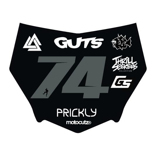 CUSTOM MOTOCUTZ FRONT PLATE DECAL