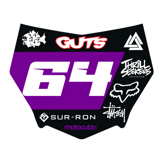 CUSTOM MOTOCUTZ FRONT PLATE DECAL