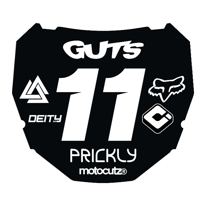 CUSTOM ODI NUMBER PLATE DECAL