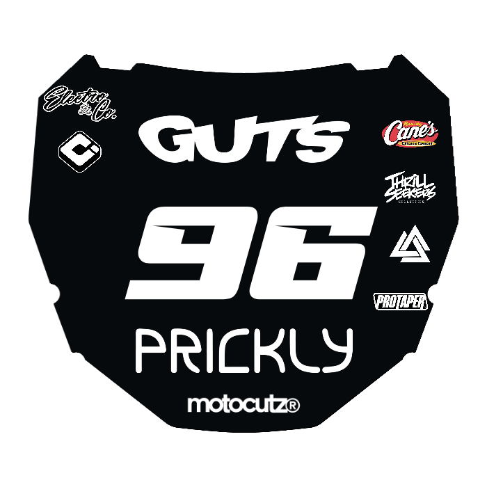CUSTOM ODI NUMBER PLATE DECAL