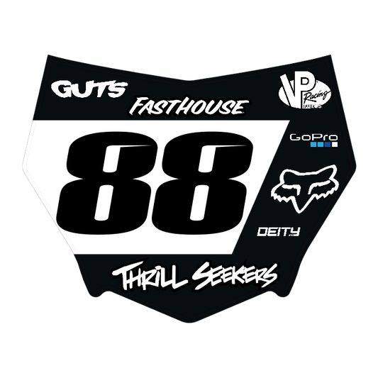 CUSTOM MOTOCUTZ FRONT PLATE DECAL