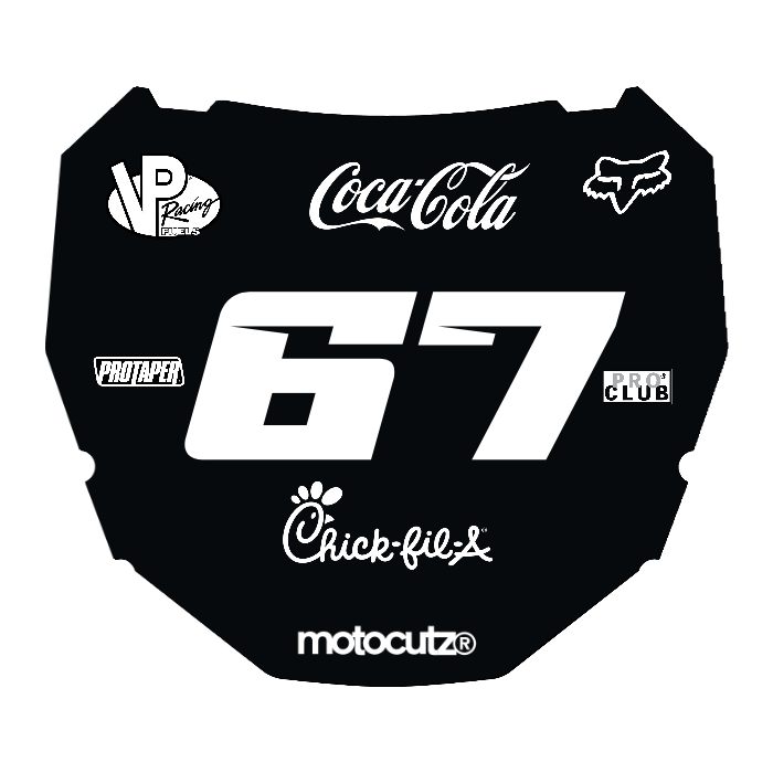 CUSTOM ODI NUMBER PLATE DECAL