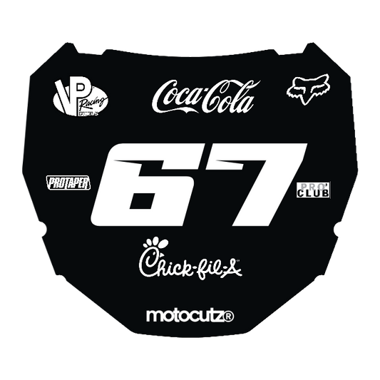 CUSTOM ODI NUMBER PLATE DECAL