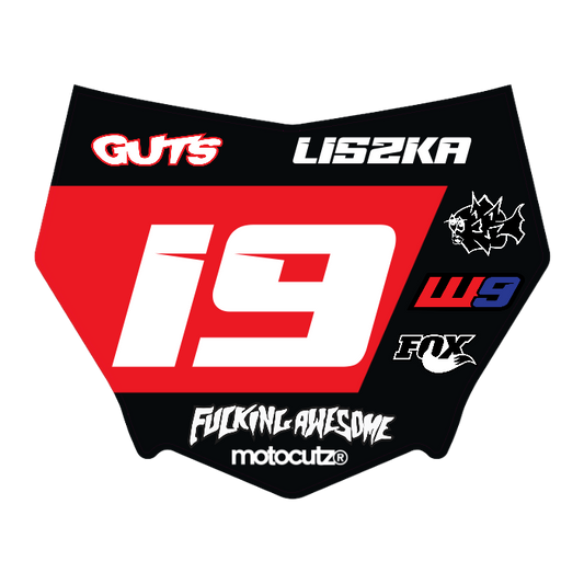 CUSTOM MOTOCUTZ FRONT PLATE DECAL