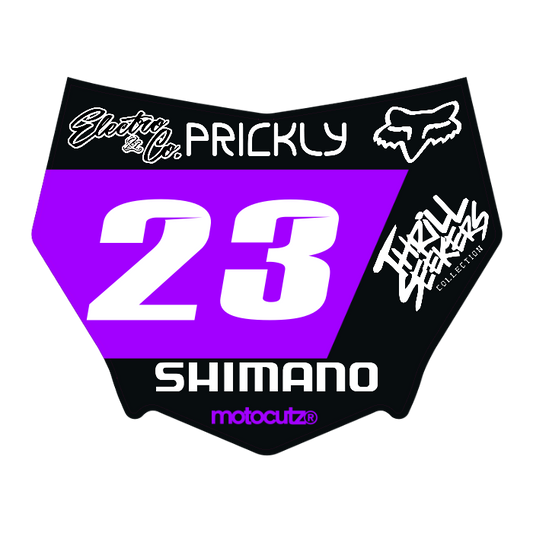 CUSTOM MOTOCUTZ FRONT PLATE DECAL