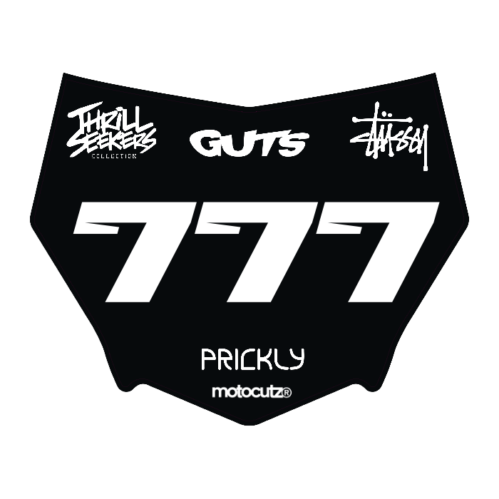 CUSTOM MOTOCUTZ FRONT PLATE DECAL