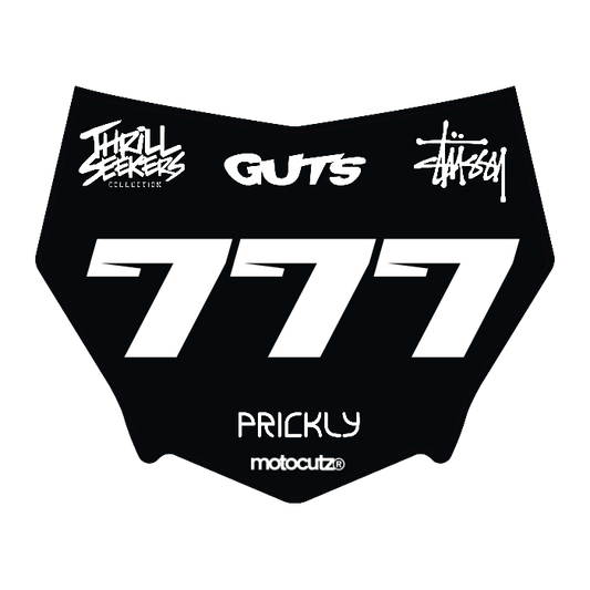 CUSTOM MOTOCUTZ FRONT PLATE DECAL