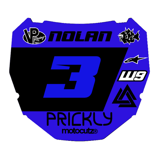 CUSTOM ODI NUMBER PLATE DECAL