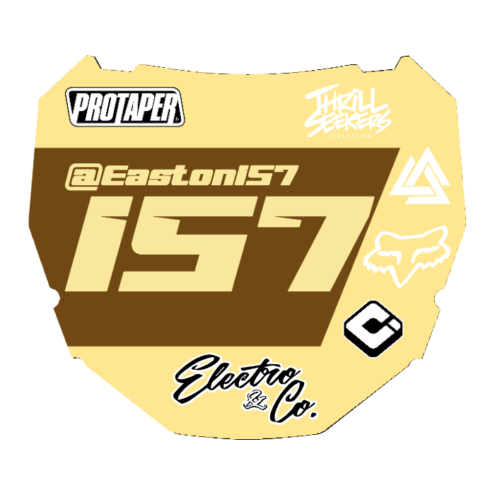 CUSTOM ODI NUMBER PLATE DECAL
