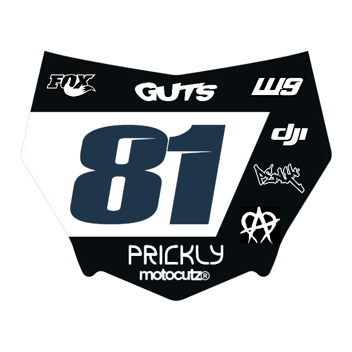 CUSTOM MOTOCUTZ FRONT PLATE DECAL