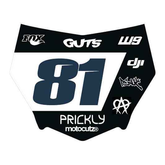 CUSTOM MOTOCUTZ FRONT PLATE DECAL