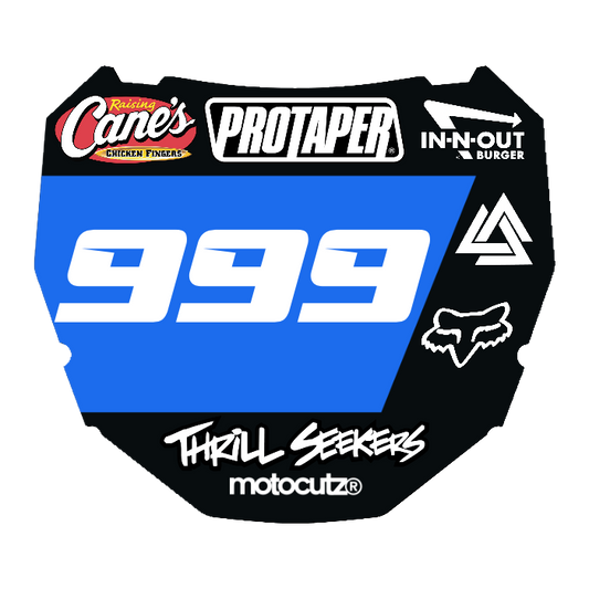 CUSTOM ODI NUMBER PLATE DECAL