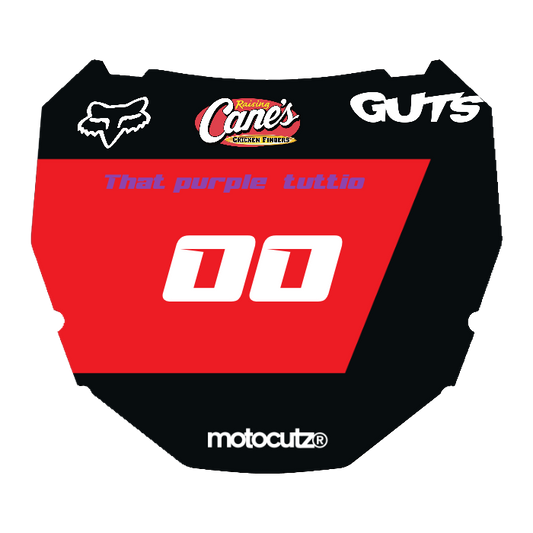 CUSTOM ODI NUMBER PLATE DECAL