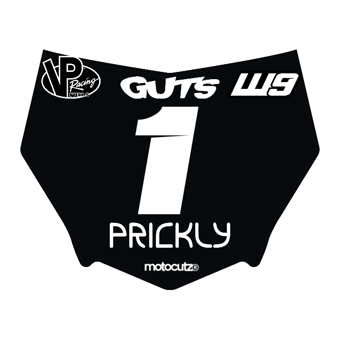 CUSTOM MOTOCUTZ FRONT PLATE DECAL