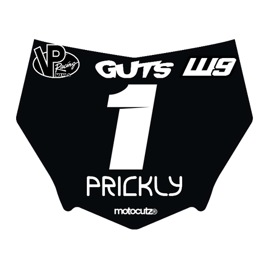 CUSTOM MOTOCUTZ FRONT PLATE DECAL