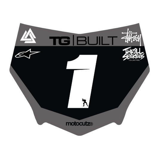 CUSTOM MOTOCUTZ FRONT PLATE DECAL