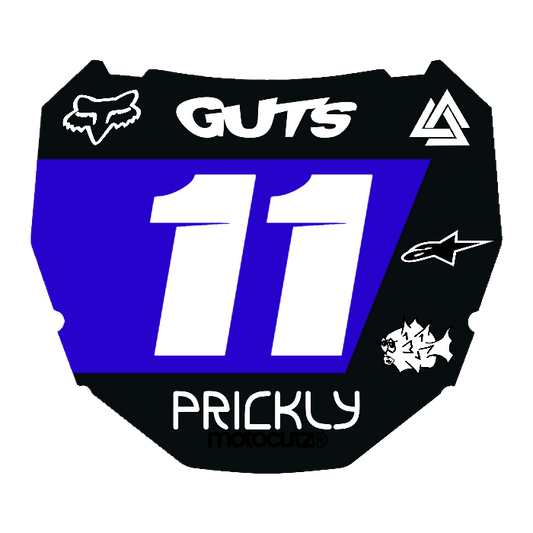 CUSTOM ODI NUMBER PLATE DECAL