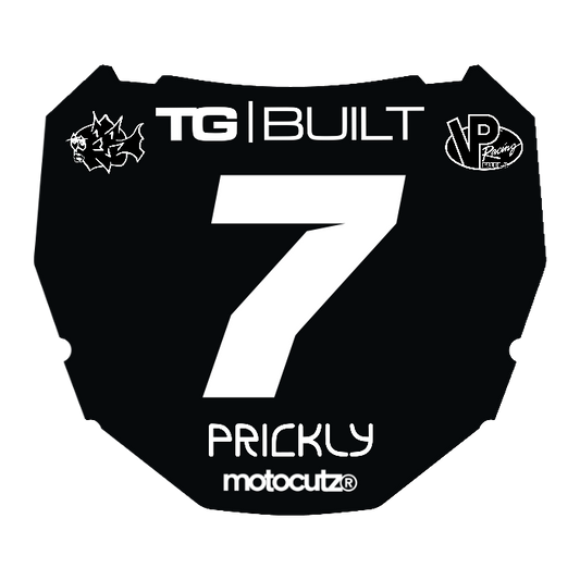 CUSTOM ODI NUMBER PLATE DECAL