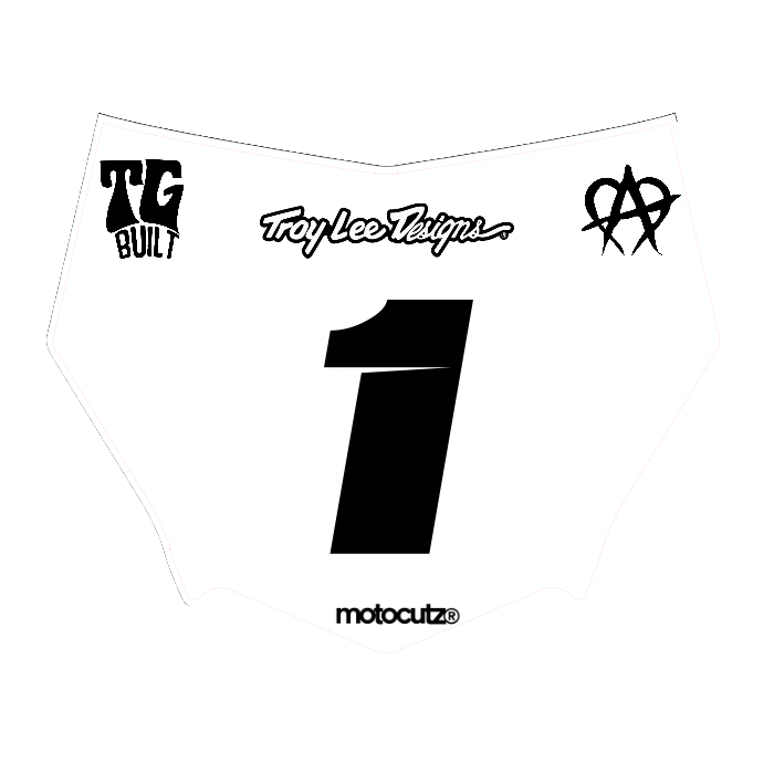 CUSTOM MOTOCUTZ FRONT PLATE DECAL