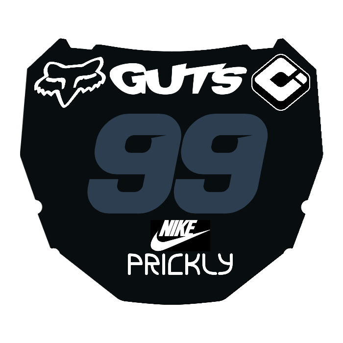 CUSTOM ODI NUMBER PLATE DECAL