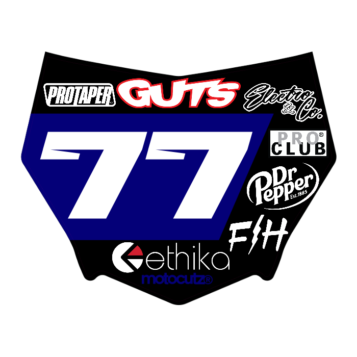 CUSTOM MOTOCUTZ FRONT PLATE DECAL