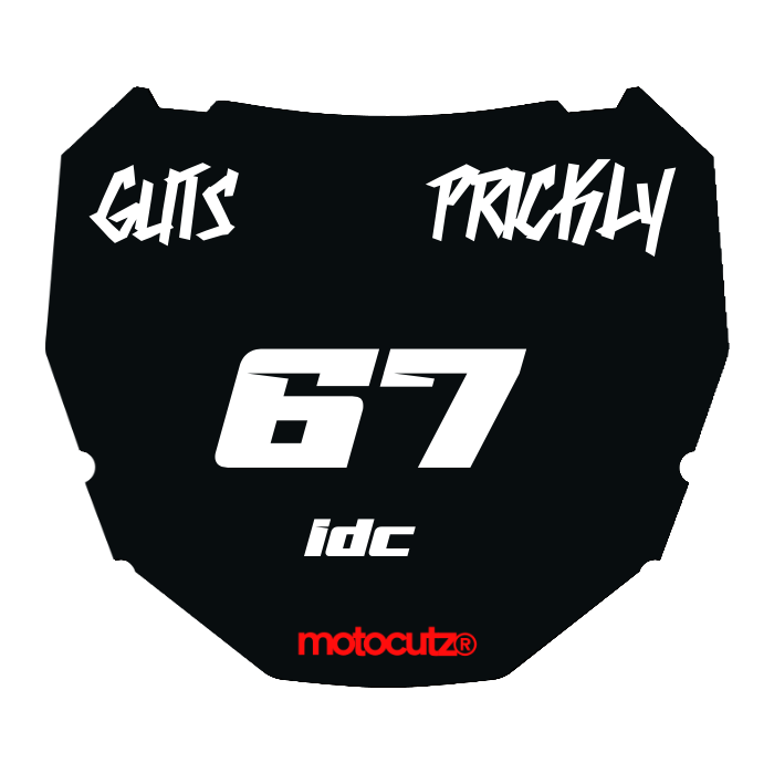 CUSTOM ODI NUMBER PLATE DECAL