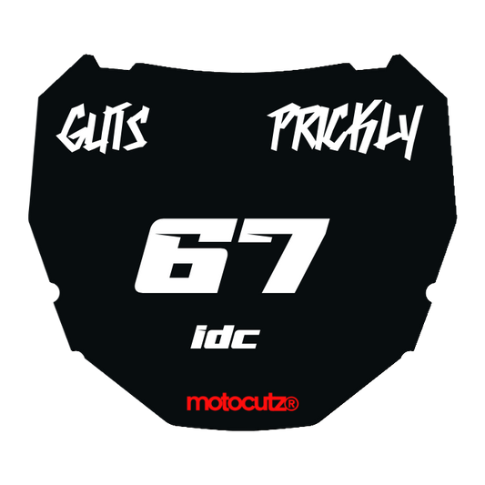 CUSTOM ODI NUMBER PLATE DECAL