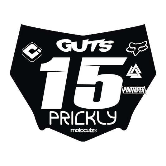 CUSTOM MOTOCUTZ FRONT PLATE DECAL