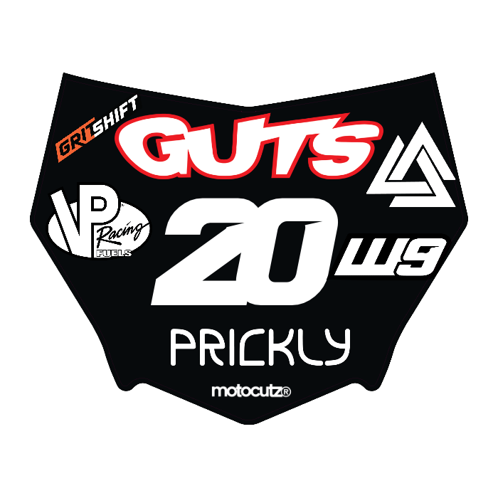 CUSTOM MOTOCUTZ FRONT PLATE DECAL