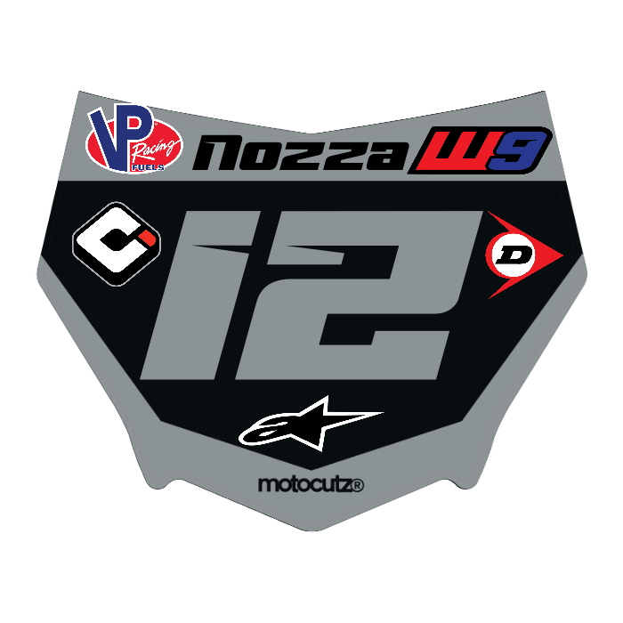 CUSTOM MOTOCUTZ FRONT PLATE DECAL