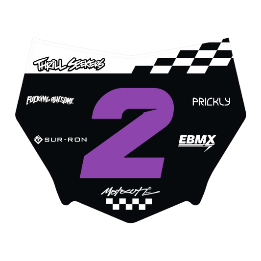 CUSTOM MOTOCUTZ FRONT PLATE DECAL