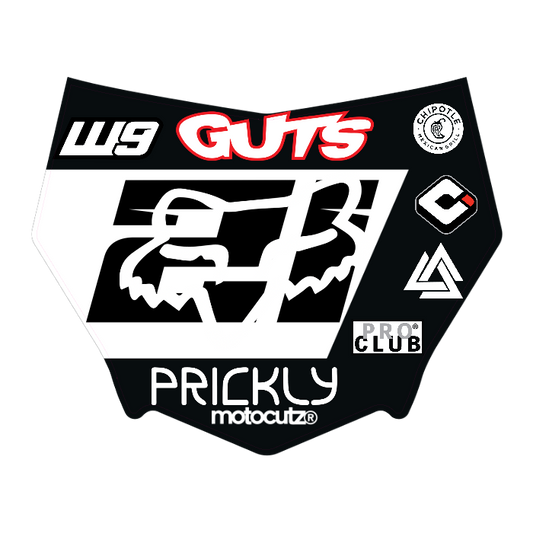 CUSTOM MOTOCUTZ FRONT PLATE DECAL