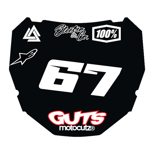 CUSTOM ODI NUMBER PLATE DECAL